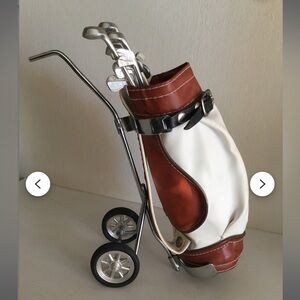 Lanex Mini Golf Bag and Clubs Cocktail Stirrer Set